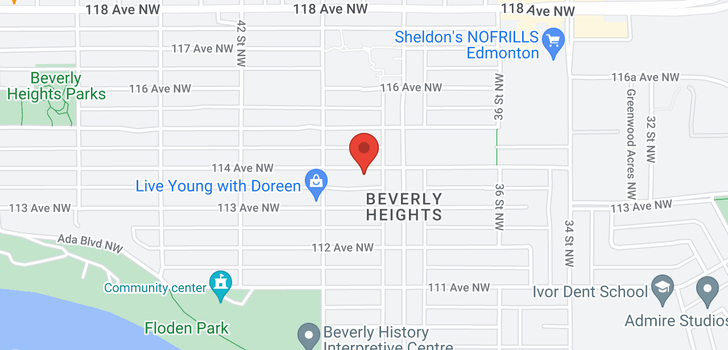 map of 3815 114 Avenue NW
